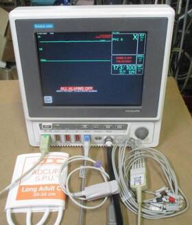 Ge Eagle-4000 Marquette Eagle 4000 Color Vital Signs Patient Monitor Ecg Ekg Spo2 Nibp