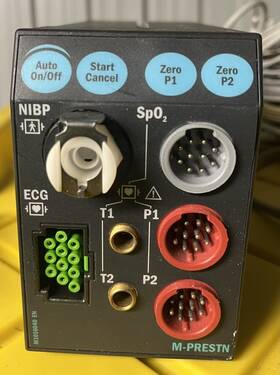 Ge M1016040 Datex Ohmeda M-prestn Module S/5 Anesthesia Spo2 And Temp 2 Patient Ecg Nibp