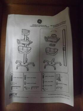 Ge Medical 2073250-002 Gcx Mounting Solutions Rollstand Dinamap 41in-v100/procare T45247