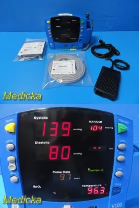 V100-abax-axaa-dx Ge 2012 Carescape V100 Monitor Dinamap Technology With Patient Leads 35099 V100-abax-axaa-dx Ge 2012 Carescape V100 Monitor Dinamap Technology With Patient Leads 35099