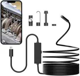 Sm8-y5 Gzpce 1920p 8 Led Endoscope With Light - Ip67 Waterproof Snake Camera For Ios The