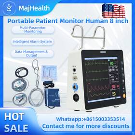 Haimaiyi Hmy8 8 Inch Multiparameter Patient Monitor-ecg Nibp Spo2 Temp Resp For Hospital Clinic
