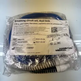 260170 Hamilton Breathing Circuit Set Dual Limb