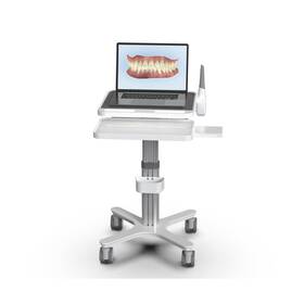 Haxycc Mto-3 Dental Clinic Trolley Cart With Oral Scanner Holder Hospital Mobile Workstati