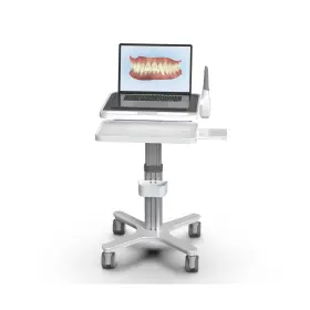 Mto-3 Haxycc Dental Clinic Trolley Cart With Oral Scanner Holder Hospital Mobile Workstati