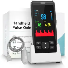 Jks50f Holfenry Pulse Oximeter - Handheld Rechargeable Overnight Pul... Fast Ship