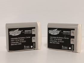 Interstate Batteries Med4607 Lot Of 2 Li Battery Packs Philips Monitor Fitment