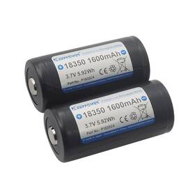 Keeppower P1835c4 18350 Protected Li-ion Battery Rechargeable 3.7v 1600mah 5.92wh But