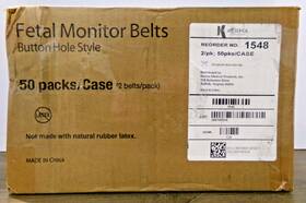 Kerma 1548 Fetal Monitor Belts 50pk 1 Pink And Blue Per Pack #1548 New S7
