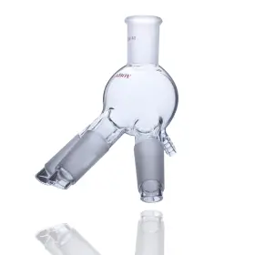 Hmd012503 Laboy Glass Cow-type Receiver Apparatus Distribution Adapter With 24/40 Joint Hmd012503 Laboy Glass Cow-type Receiver Apparatus Distribution Adapter With 24/40 Joint