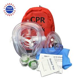 Mcr Medical Rm-2071-001 Cpr Mask Combo Kit Adult And Infant With 2 Valves