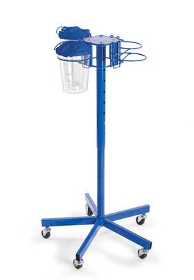 Medline Rs070 Rolling Stand Pole Suction Canister Carrier Fits Up To 4 Canisters