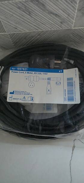 Medtronic 1897821 Ref Power Cord 6 Meter Iec320 115v