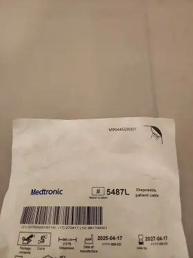 5487l Medtronic Patient Cable Exp2027 Free Shipping