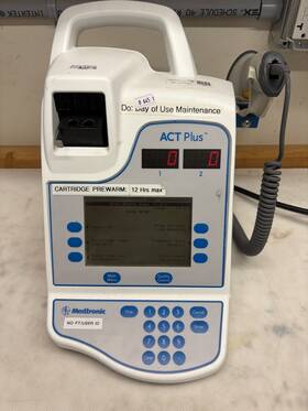 Medtronic M961240a001 Act Plus 100 Act100 Automated Coagulation Timer