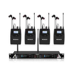 Micnaux Sem400 Wireless In Ear Monitor System 2 Channel Uhf Pro Mono Iem For Singer