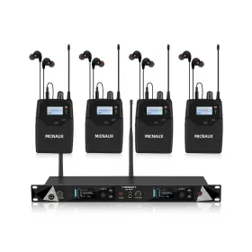 Sem400 Micnaux Wireless In Ear Monitor System 2 Channel Uhf Pro Mono Iem For Singer