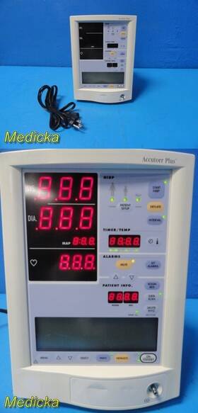 Mindray 0998-00-0444-j41 Datascope Accutorr Plus Monitor Only For Parts And Repair 37189