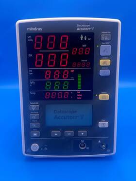 Mindray 0998-00-2000-924a Datascope Accutorr V Patient Monitor With Temperature And Printer Tested