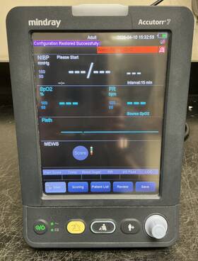 Mindray 6103f-pa00026 Accutorr 7 Patient Vital Signs Monitor No Power Supply