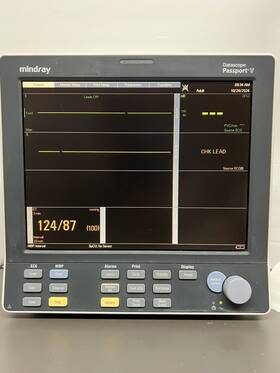 Mindray Datascope 6100f-pa00225 Passport V Patient Monitor Ref Ecg Nibp Spo2 Temp Recorder
