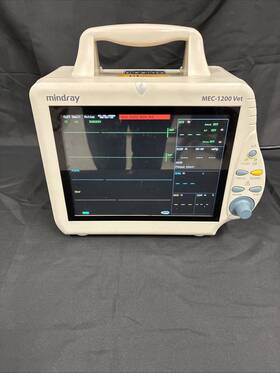 Mindray Mec-1200 Vet Veterinary Patient Monitor Ecg/spo2/bp Portable Unit