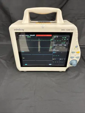 Mec-1200 Mindray Vet Veterinary Patient Monitor Ecg/spo2/bp Portable Unit
