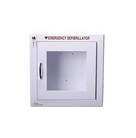 Modern Metal 180sm-1-clp Alarmed Aed Defibrillator Wall Mounted Storage Cabinet Fit Cardiac Science Z