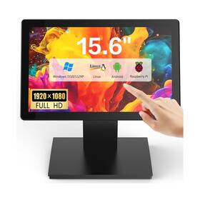Newhail Pm156t-n 15.6 Inch Touchscreen Pos Monitor 1920 1080 Fhd Ips Display 10-point Capaciti