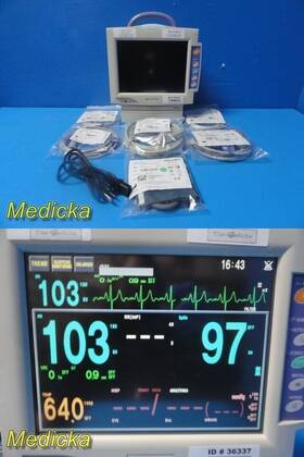 Nihon Kohden Bsm-2354a-sm Model Bsm-2354a Patient Monitor With New Leads And Adapter 36337