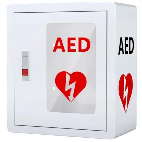 Aed-y-c-1 Nlshan Wall Mounted Aed Defibrillator Cabinet Metal Steel Plate Storage Cabi