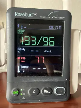 6102d-pa00006 Nurse Rosie Rosebud Vc Vital Signs Monitor Spo2/nibp/cables With Large Cuff