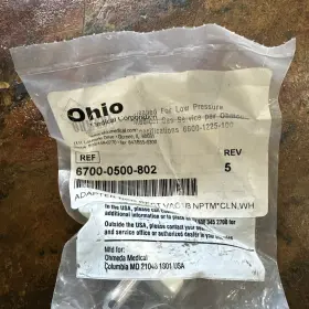 6700-0524-802 Ohio Medical 6700-0500 802adapter Diss F 1/8 Nptm Cln 6700-0524-802 Ohio Medical 6700-0500 802adapter Diss F 1/8 Nptm Cln