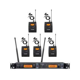 Opqrst Jm20505 Wireless In Ear Monitor System 2 Channel 5 Bodypacks Monitoring Studio Mon