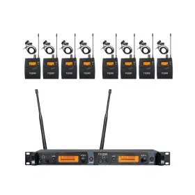Jm20508 Opqrst 8 Bodypacks Wireless In Ear Monitor System 2 Channel Recording Headphone Stud