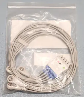 515630-633 Pacific Medical Nlmq5252 Ecg Snap Lead Wire Set Lot Of 3 515630-633 Pacific Medical Nlmq5252 Ecg Snap Lead Wire Set Lot Of 3
