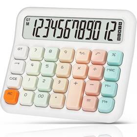 Pendancy 730637240547 Calculators Desktop 12 Digit Gradient Pink Cute Basic Calculator Wi