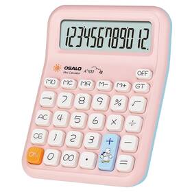Pendancy 743785159180 Pink Calculator For Kids Cute Small Calculators Desktop 12 Digit B