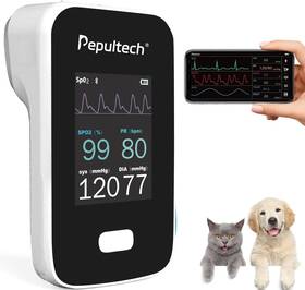 Pepultech Am6200a New Bluetooth Veterinary Patient Monitor 4-in-1 Spo2/bp/pulse/heart Rate