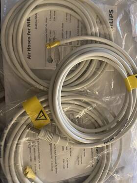 Philips M1597c New Nibp Air Hose Set Of 3 Cords And