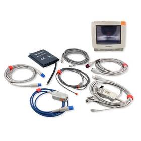 Philips Mp5-opt.1-r-05 Mp5 Patient Monitor With Brand New Spo2 Ecg Nlbp Lbp And Temp Cables