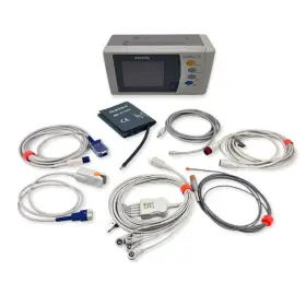 X2-opt.2-r-05 Philips X2 Patient Monitor With Brandnew Oximax Spo2 Ecg Nibp Lbp And Temp Cable