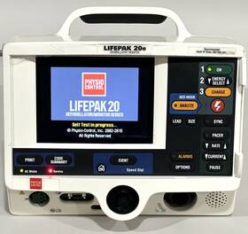 Physio-control 20e Lifepak Monitor With Spo2 Ecg Pacing Aed Printer -mfg 2020