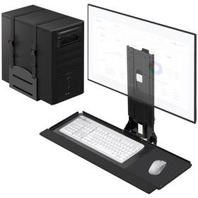 Putorsen Emwws03-01 Monitor And Keyboard Wall Mount With Cpu Holder For 32 Inch Monitors 55