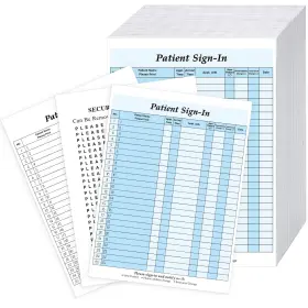 Env-resholder-0983 Resholder 150 Pcs Patient Sign In Sheets Carbonless 3 Part Label Forms