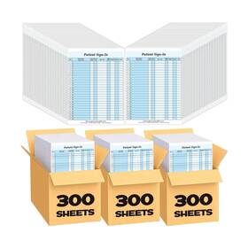 Resholder Env-resholder-1415 300 Pack Patient Sign In Sheets Carbonless 3 Part Label Forms