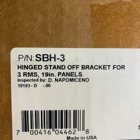 Sbh-3 Siemon Hinged Stand Off Bracket For 3 Rms 19 Inch Panels Made In Usa Pack Of 2