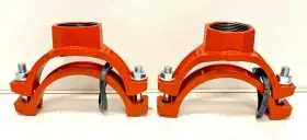 Spp Sigma 6/168 New Lot Of 2 Threaded 6 Inch X 1/2 Mechanical Female Bolted Tee Outlet B8a