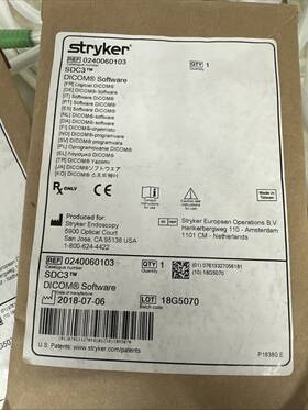 Stryker 0240060102 Sdc3 Dicom Software Package 0240060103