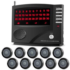 Synlett Q034g-f007b Wireless Calling System Nurse Call Caregiver Pager For Restaurant Cl Inch